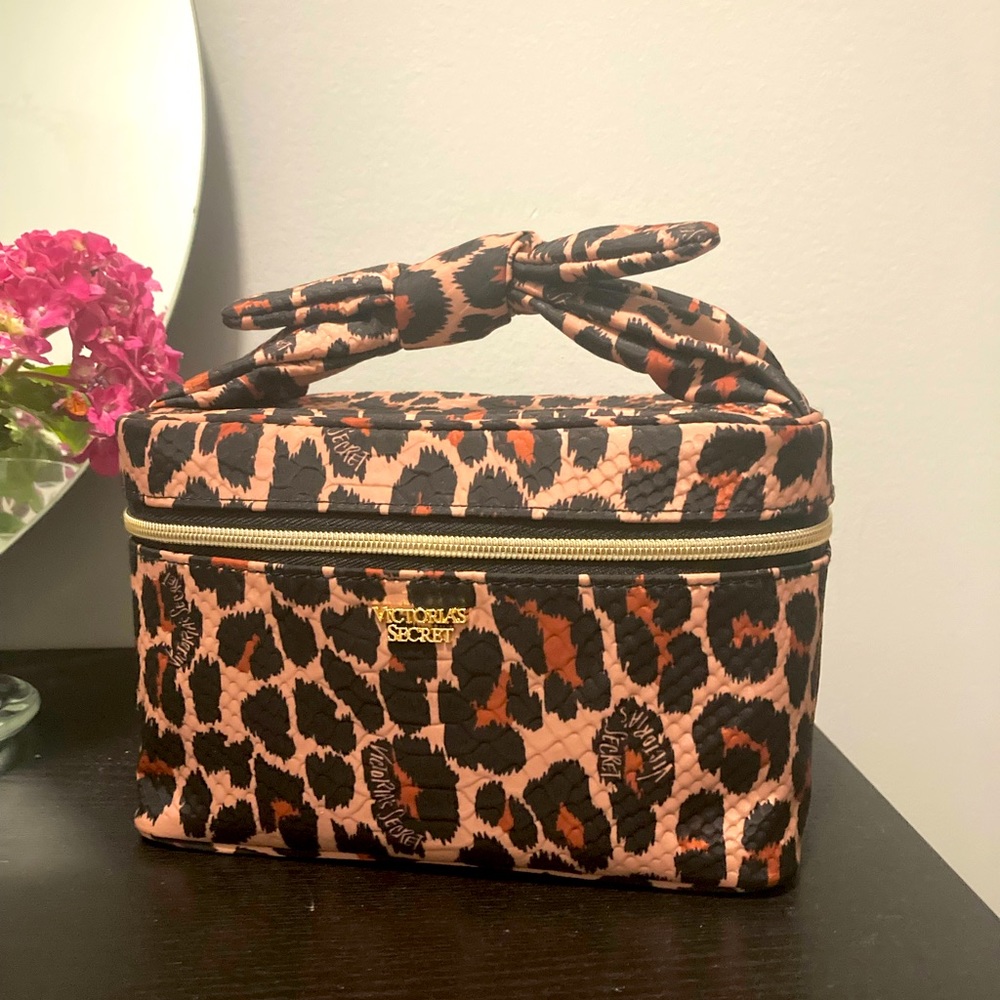 Victoria Secret Leopard Weekender Train Case